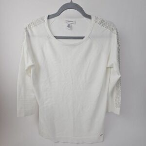 Womens Sz M, 3/4length sleeves, with gold beading, Calvin Klein